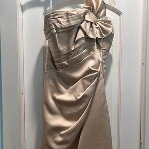 Champagne bridesmaids dress